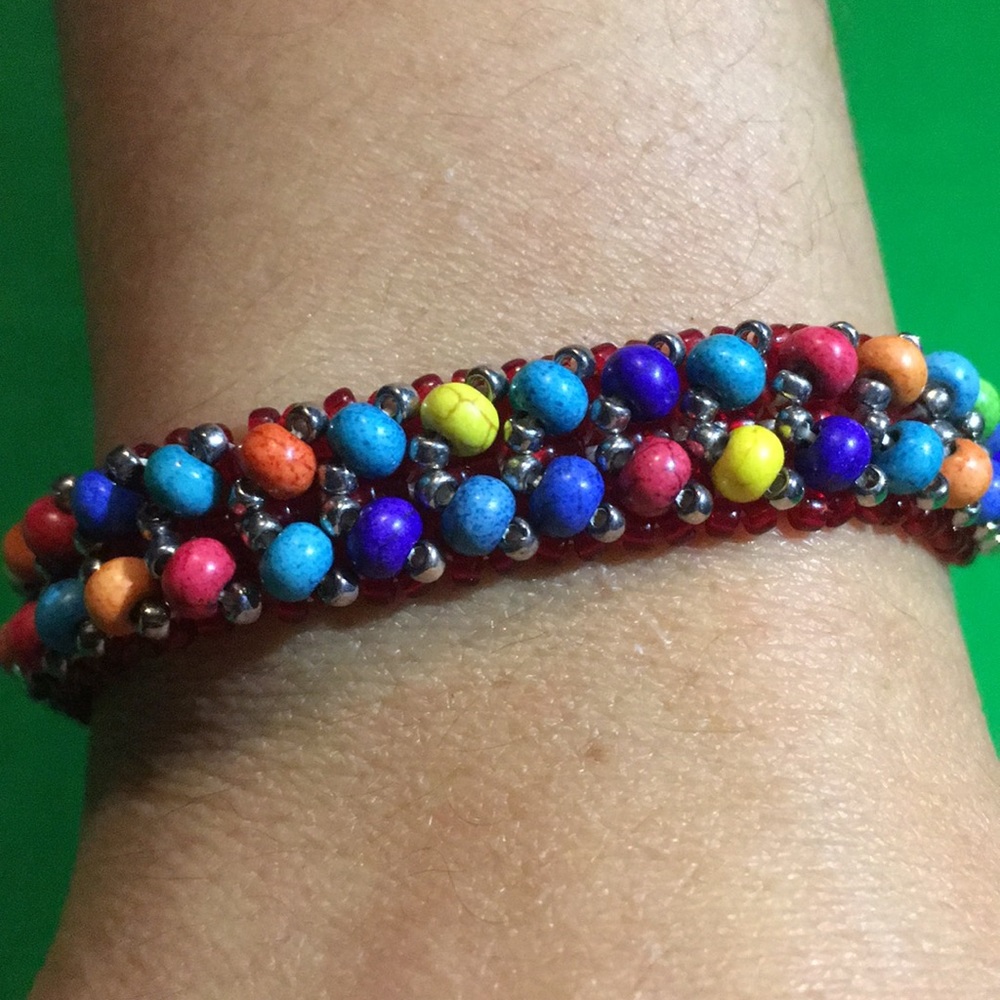 Hand beaded Native Bracelet